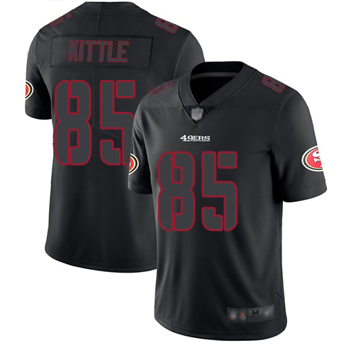 San Francisco 49ers Limited Black Men George Kittle NFL Jersey #85 Rush Impact